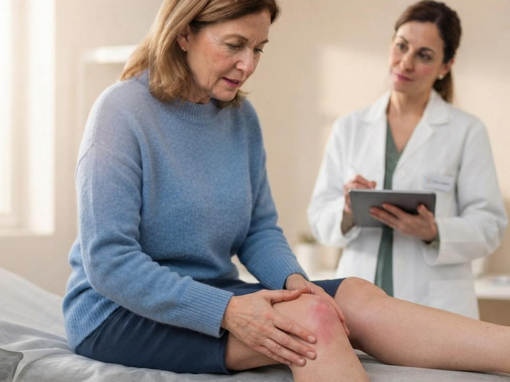 dolori-reumatici-sintomi-diagnosi Persona che avverte dolore a un'articolazione, possibile segnale di patologia reumatica. Per una valutazione specialistica accurata e un percorso diagnostico personalizzato, ti invitiamo a prenotare una visita presso Pretmedica.